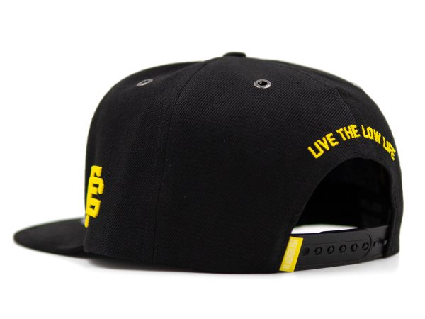 FLACHGELEGT® - BLACK & YELLOW SNAPBACK